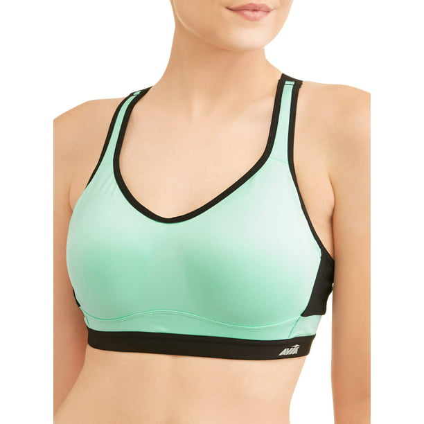 Flex Womens Tall Push-Up Sports Bra with Strappy Back 